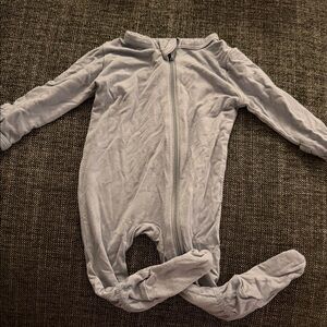 Kyte BABY Light Gray Kids Footed One Piece